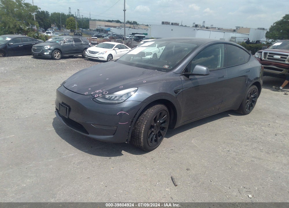 2020 TESLA MODEL Y LONG RANGE DUAL MOTOR ALL-WHEEL DRIVE VIN: 5YJYGDEE7LF048594