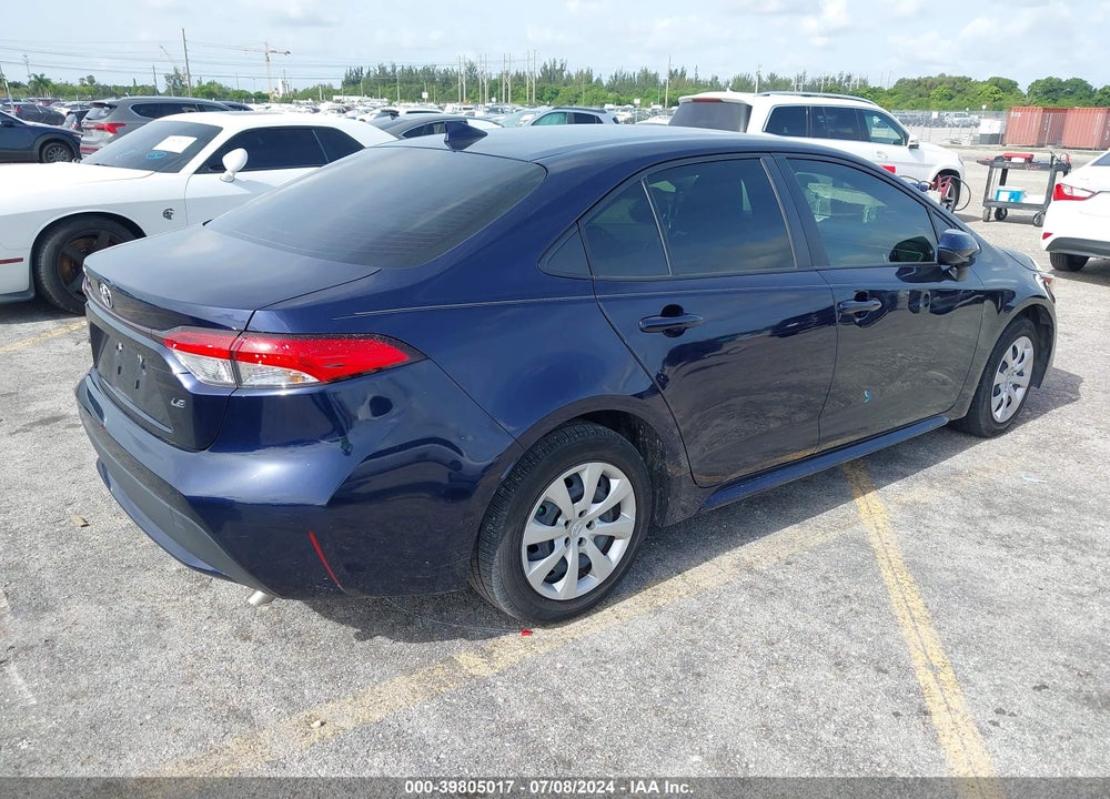 2021 TOYOTA COROLLA LE VIN: JTDEPMAE0MJ164416