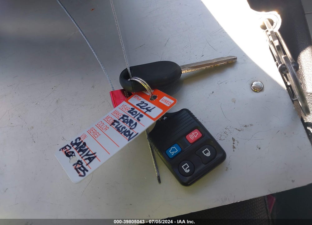 2012 FORD FUSION SE VIN: 3FAHP0HG6CR170387