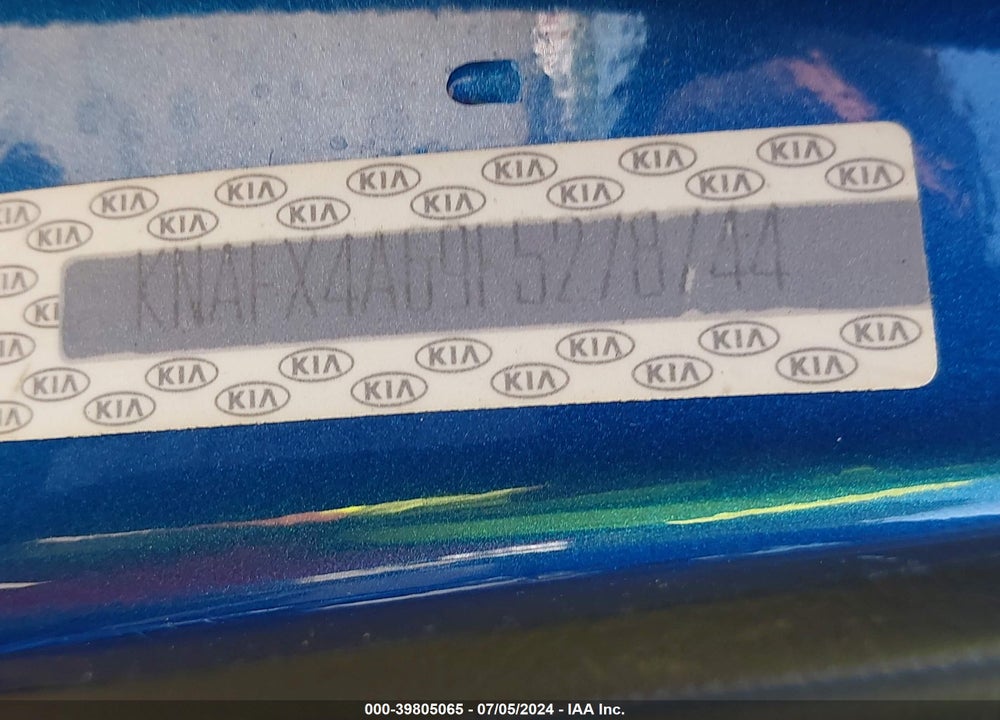 2015 KIA FORTE LX VIN: KNAFX4A69F5278744