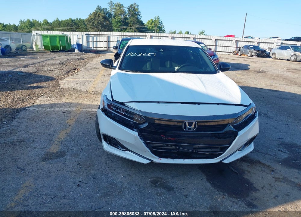 2022 HONDA ACCORD SPORT VIN: 1HGCV1F35NA103651