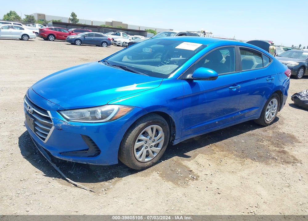 2017 HYUNDAI ELANTRA SE VIN: KMHD74LF3HU385705