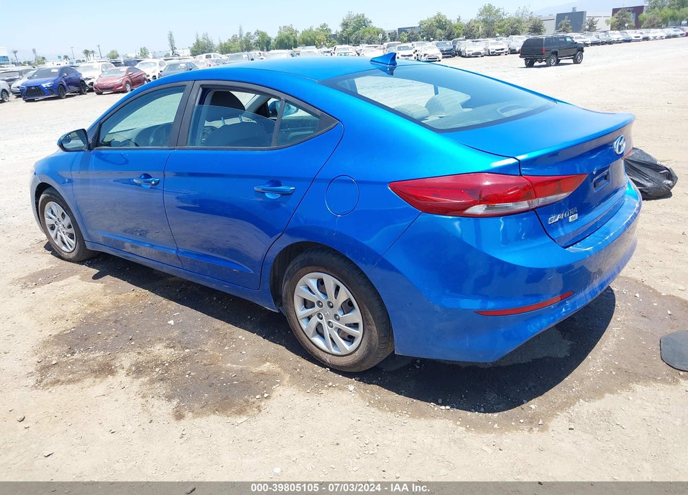 2017 HYUNDAI ELANTRA SE VIN: KMHD74LF3HU385705
