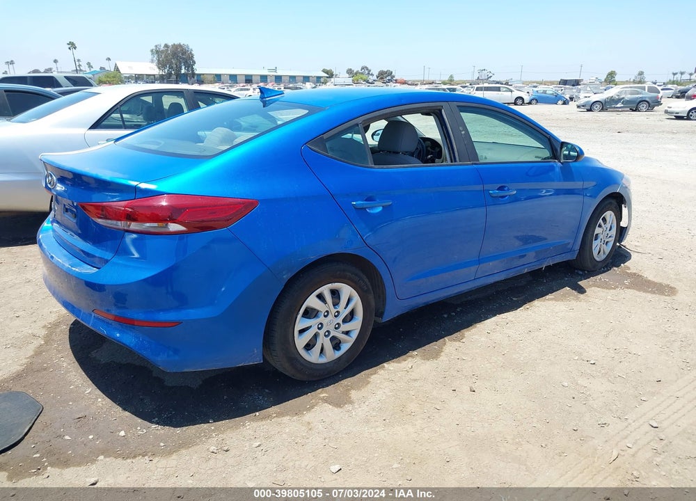 2017 HYUNDAI ELANTRA SE VIN: KMHD74LF3HU385705