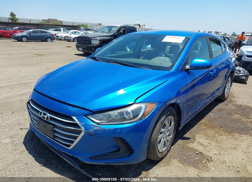 2017 HYUNDAI ELANTRA SE VIN: KMHD74LF3HU385705