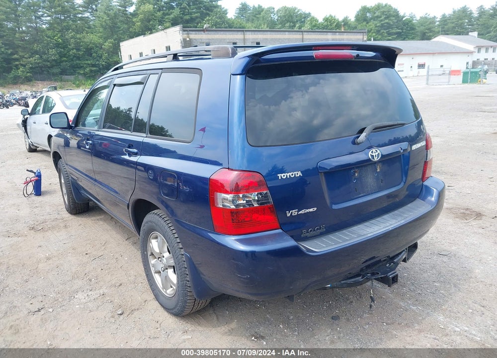 2007 TOYOTA HIGHLANDER V6 VIN: JTEEP21A170198274