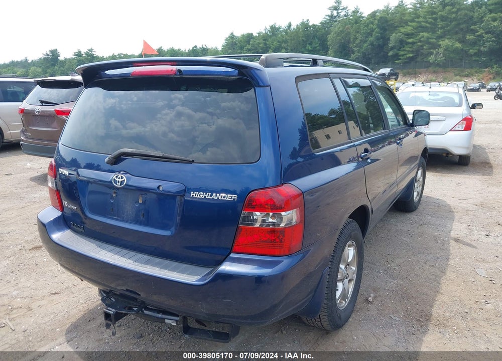 2007 TOYOTA HIGHLANDER V6 VIN: JTEEP21A170198274