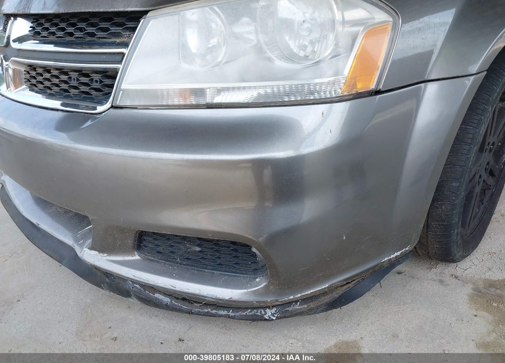 2012 DODGE AVENGER SXT VIN: 1C3CDZCB7CN242301