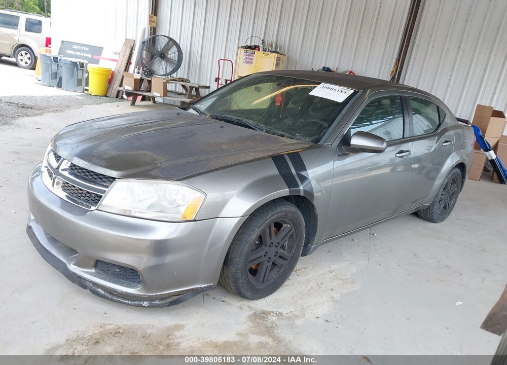 2012 DODGE AVENGER SXT VIN: 1C3CDZCB7CN242301