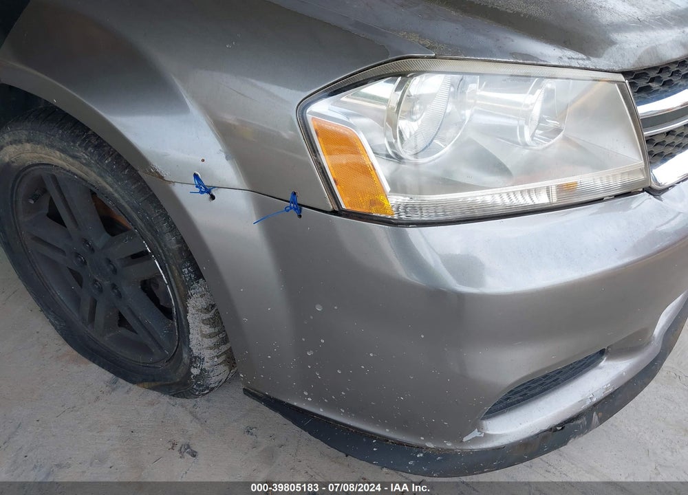 2012 DODGE AVENGER SXT VIN: 1C3CDZCB7CN242301