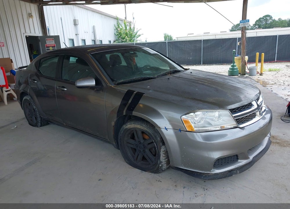 2012 DODGE AVENGER SXT VIN: 1C3CDZCB7CN242301