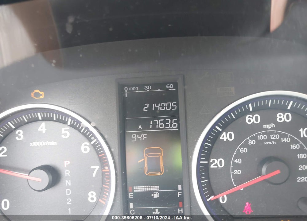2007 HONDA CR-V EX-L VIN: JHLRE38767C026948