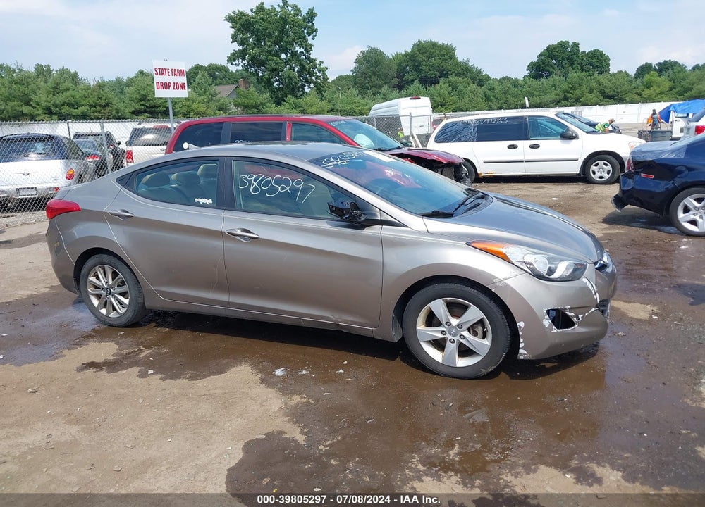 2013 HYUNDAI ELANTRA GLS VIN: 5NPDH4AE7DH349287