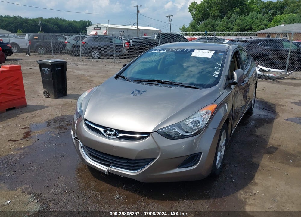 2013 HYUNDAI ELANTRA GLS VIN: 5NPDH4AE7DH349287