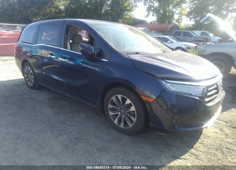 2022 HONDA ODYSSEY EX-L VIN: 5FNRL6H72NB013828