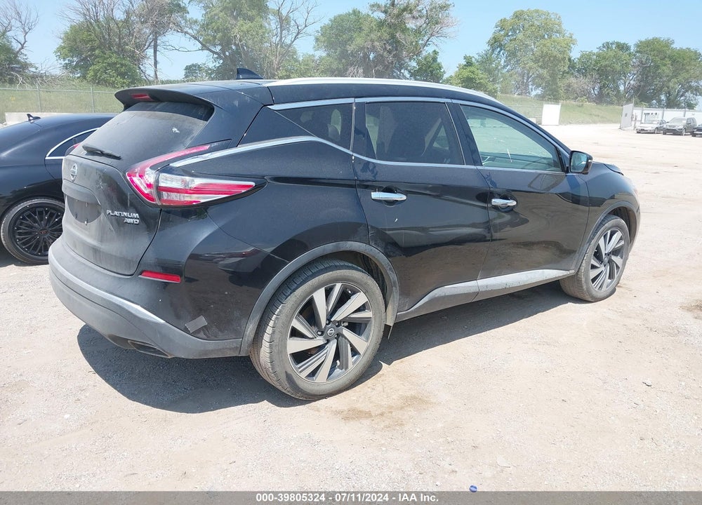 2018 NISSAN MURANO PLATINUM VIN: 5N1AZ2MH5JN192179
