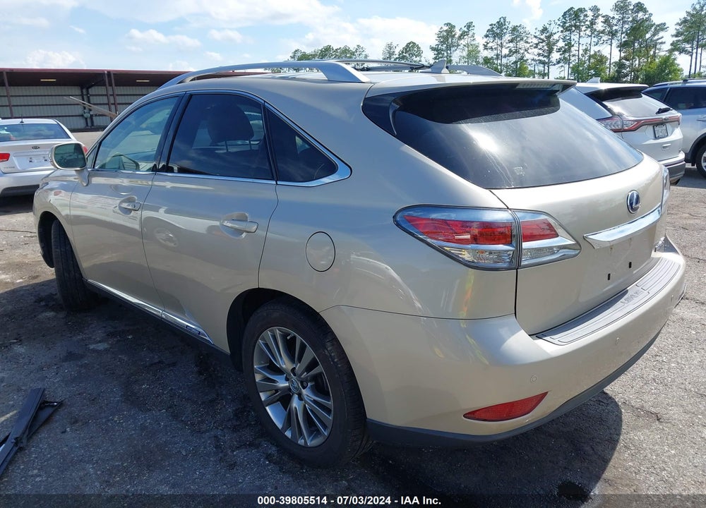 2013 LEXUS RX 450H VIN: JTJBC1BA5D2053487
