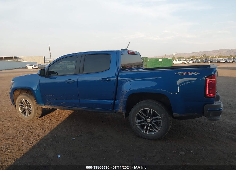 2021 CHEVROLET COLORADO 4WD SHORT BOX WT VIN: 1GCGTBEN5M1151700