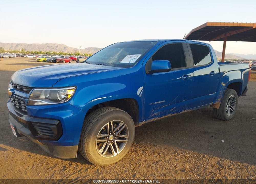 2021 CHEVROLET COLORADO 4WD SHORT BOX WT VIN: 1GCGTBEN5M1151700