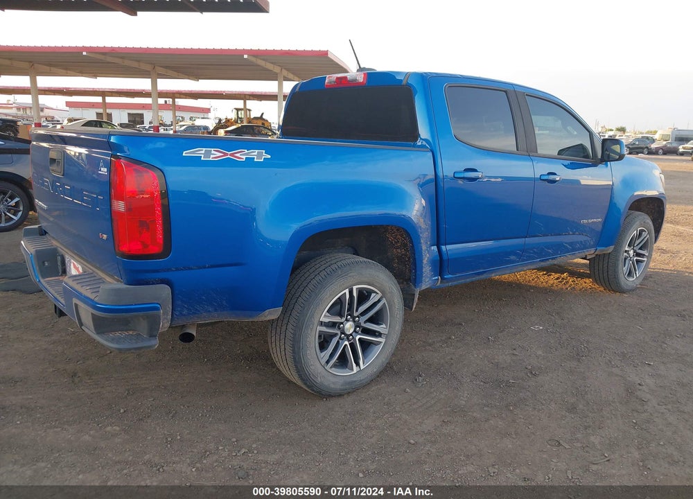 2021 CHEVROLET COLORADO 4WD SHORT BOX WT VIN: 1GCGTBEN5M1151700