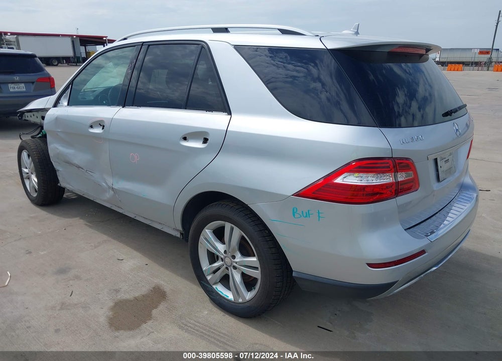 2012 MERCEDES-BENZ ML 350 4MATIC VIN: 4JGDA5HB9CA030111