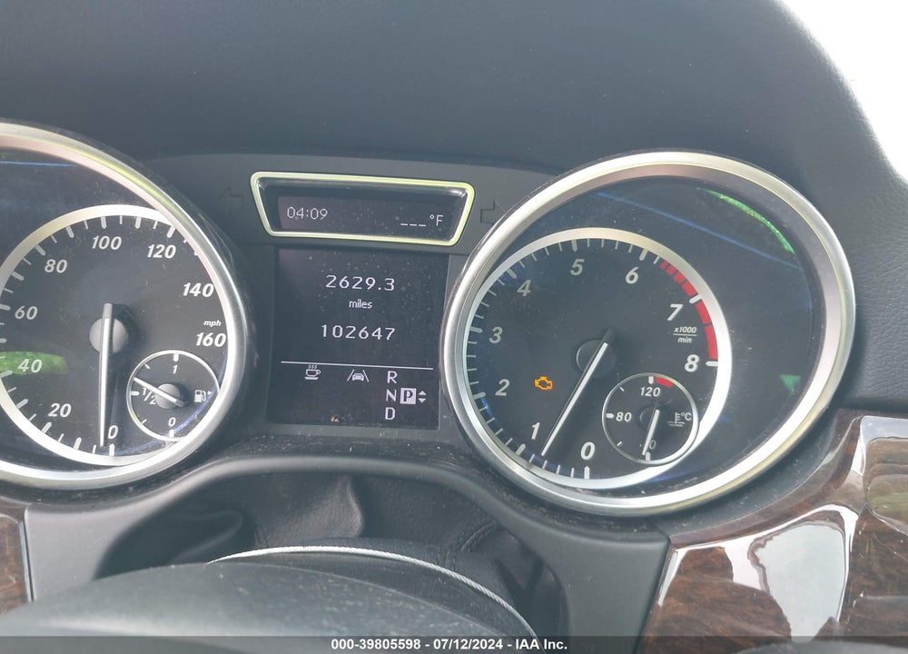 2012 MERCEDES-BENZ ML 350 4MATIC VIN: 4JGDA5HB9CA030111