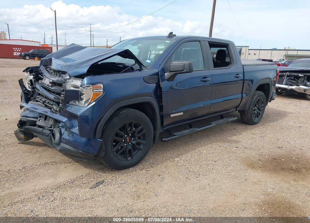 2022 GMC SIERRA 1500 LIMITED 2WD  SHORT BOX ELEVATION VIN: 3GTP8CEK3NG178054