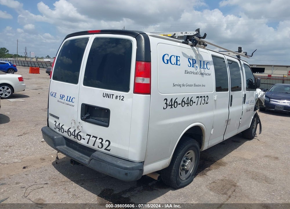 2017 CHEVROLET EXPRESS 2500 WORK VAN VIN: 1GCWGAFF5H1204810