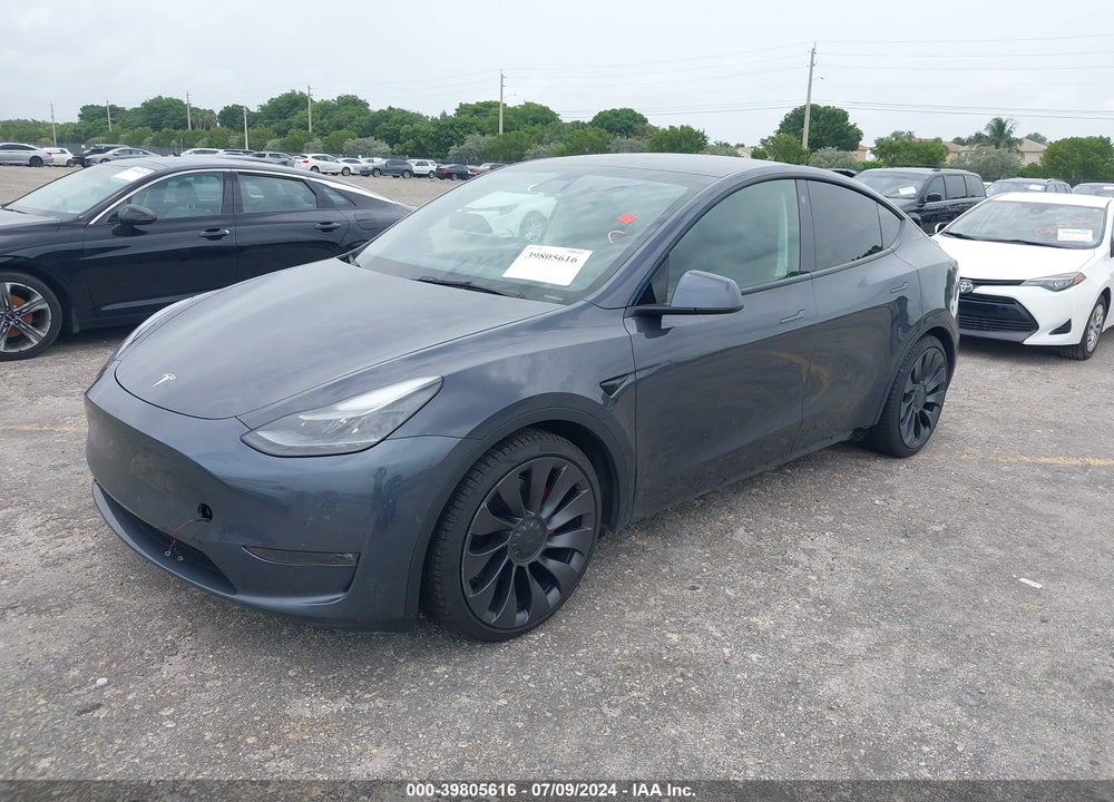 2021 TESLA MODEL Y PERFORMANCE DUAL MOTOR ALL-WHEEL DRIVE VIN: 5YJYGDEF0MF189422