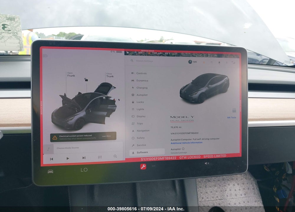 2021 TESLA MODEL Y PERFORMANCE DUAL MOTOR ALL-WHEEL DRIVE VIN: 5YJYGDEF0MF189422