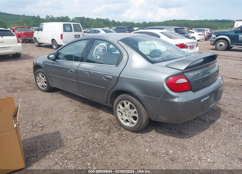 2005 DODGE NEON SXT VIN: 1B3ES56C65D119820