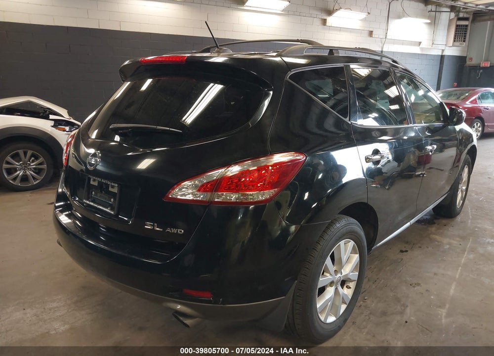 2011 NISSAN MURANO VIN: JN8AZ1MWXBW187833
