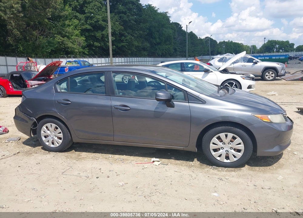 2012 HONDA CIVIC LX VIN: 19XFB2F56CE079964