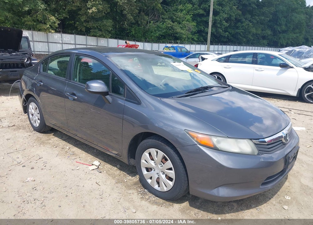 2012 HONDA CIVIC LX VIN: 19XFB2F56CE079964