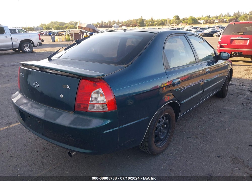 2004 KIA SPECTRA VIN: KNAFB161045137438