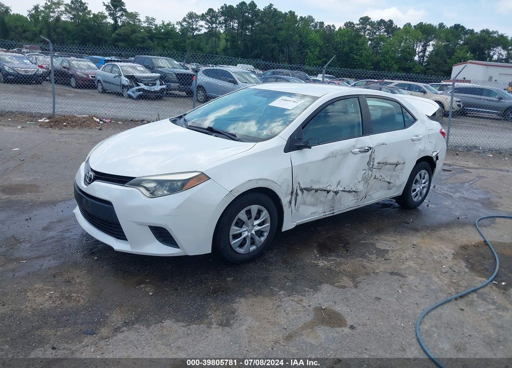 2014 TOYOTA COROLLA LE ECO VIN: 5YFBPRHE1EP042828