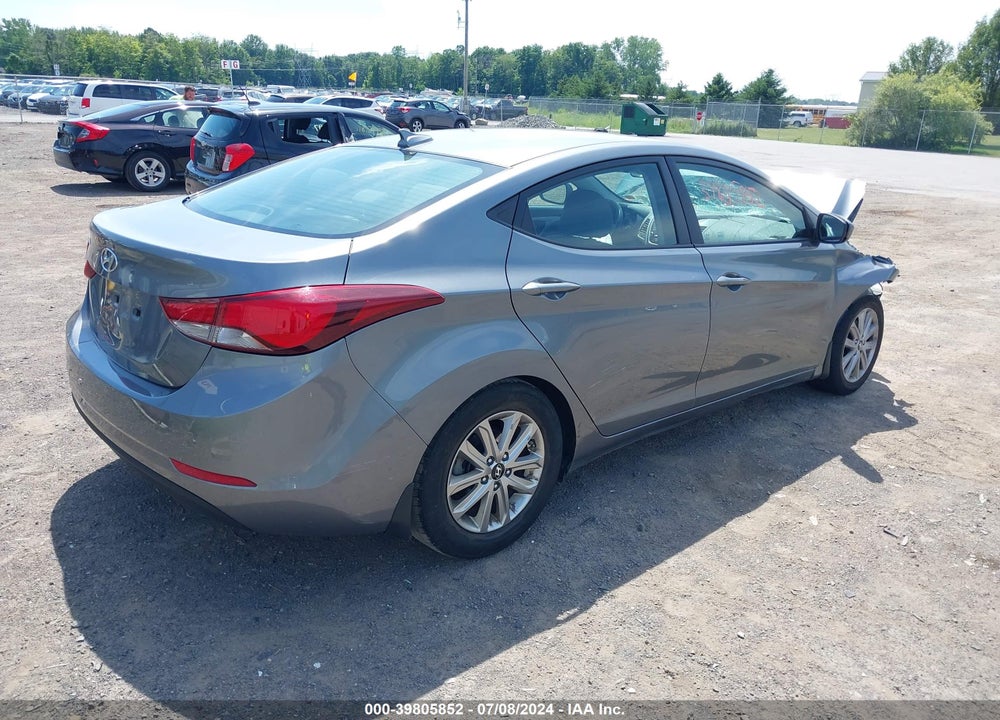 2016 HYUNDAI ELANTRA SE VIN: KMHDH4AEXGU619618