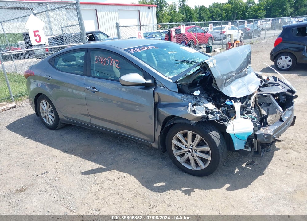 2016 HYUNDAI ELANTRA SE VIN: KMHDH4AEXGU619618