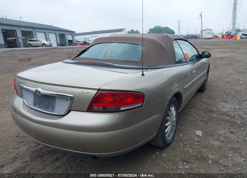 2003 CHRYSLER SEBRING LXI VIN: 1C3EL55TX3N608438