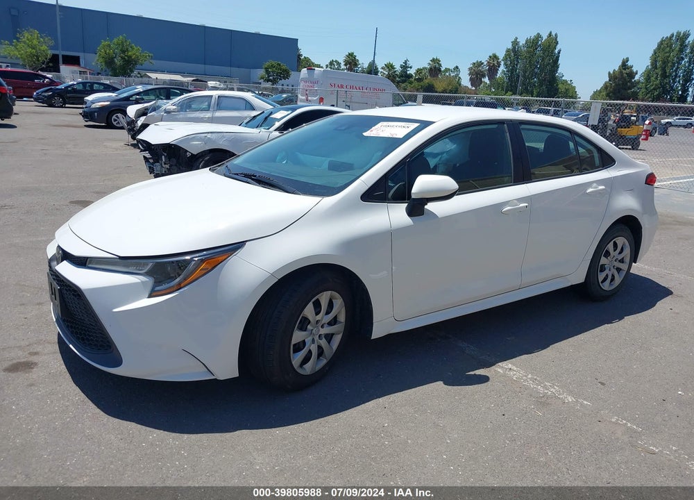 2021 TOYOTA COROLLA LE VIN: 5YFEPMAE6MP243763