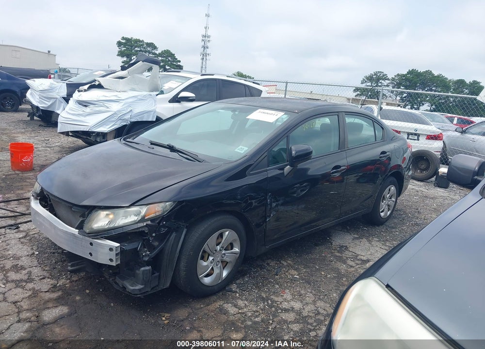 2014 HONDA CIVIC LX VIN: 2HGFB2F54EH513663