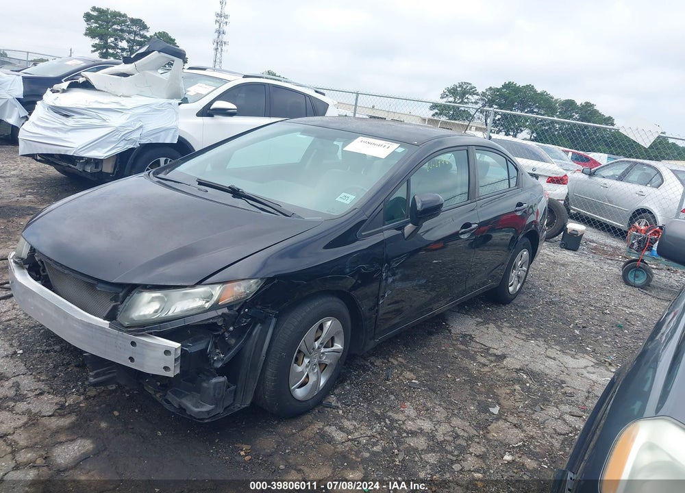 2014 HONDA CIVIC LX VIN: 2HGFB2F54EH513663