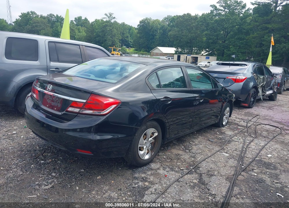 2014 HONDA CIVIC LX VIN: 2HGFB2F54EH513663