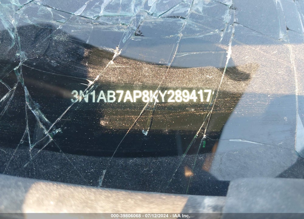 2019 NISSAN SENTRA SV VIN: 3N1AB7AP8KY289417