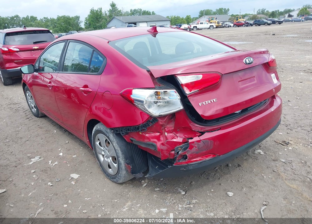 2016 KIA FORTE LX VIN: KNAFK4A62G5573555