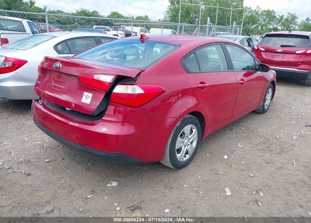 2016 KIA FORTE LX VIN: KNAFK4A62G5573555