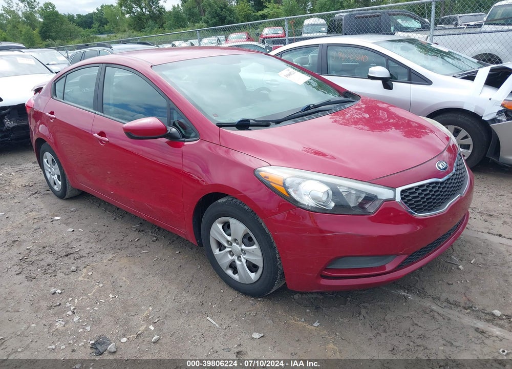2016 KIA FORTE LX VIN: KNAFK4A62G5573555
