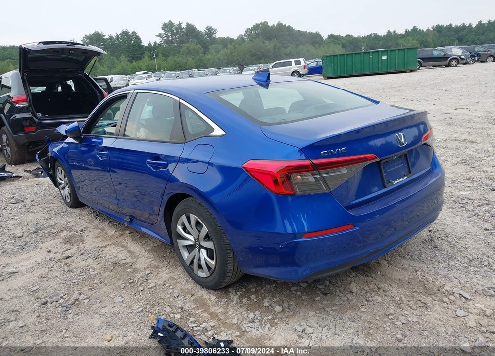 2022 HONDA CIVIC LX VIN: 2HGFE2F25NH539864