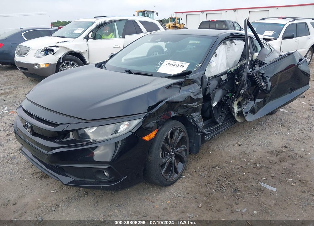 2019 HONDA CIVIC SPORT VIN: 2HGFC4B82KH300358