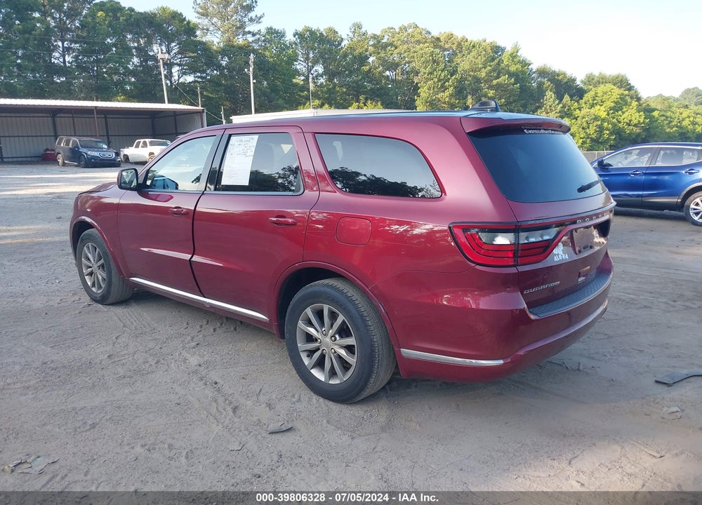 2015 DODGE DURANGO SXT VIN: 1C4RDHAGXFC187647